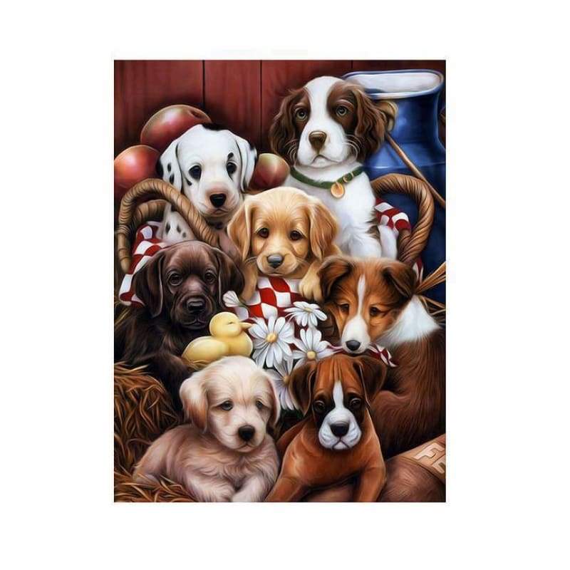 Hot Sale Cute Dog Fast Delivery 5d Diy Diamond Painting Kits VM9623