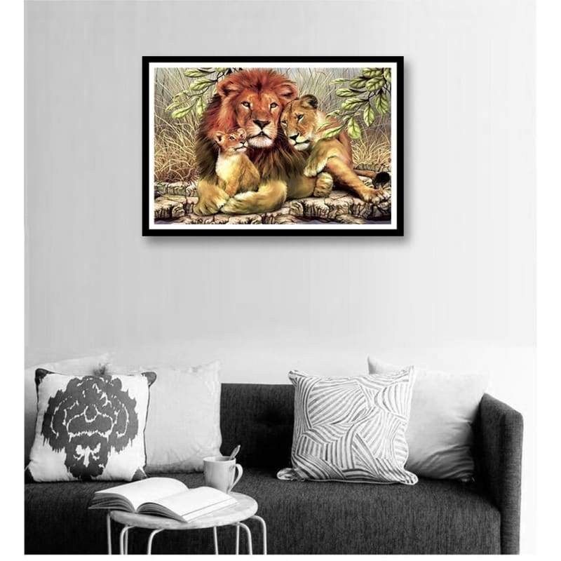 Hot Sale Family Lions 5d Diy Diamond Painting Kits VM7791