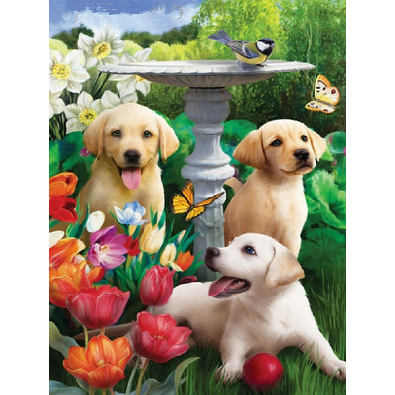 Hot Sale Pet Cute Dog Pattern 5d Diy Diamond Painting Kits VM9615