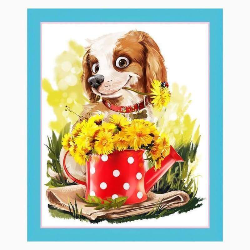 New Best Oil Painting Style Pet Dog Diy 5d Full Diamond Painting Kits QB5462