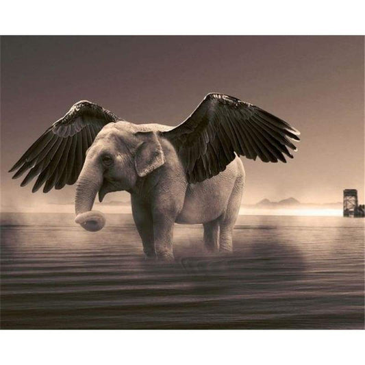 New Dream Fly Elephant 5d Diy Diamond Painting Kits VM9063