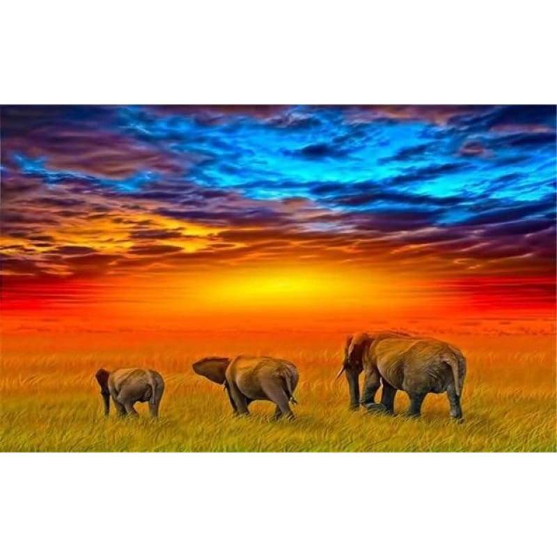 New Dream Photo Elephant 5d Diy Diamond Painting Kits VM09061