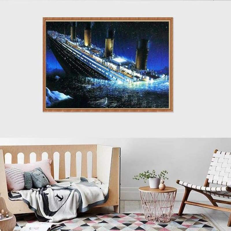 2019 New Hot Sale Full Square Drill Titanic Ship 5d Diy Diamond Painting Kits VM9870