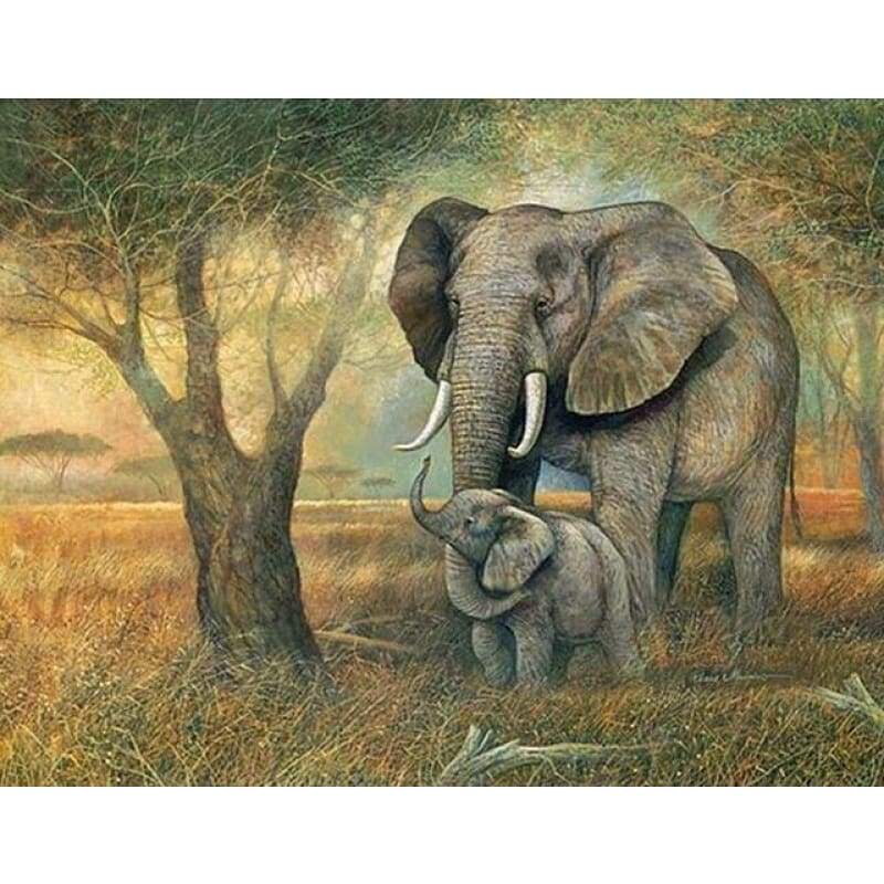 New Hot Sale Photo Dream Elephant 5d Diy Diamond Painting Kits VM9065