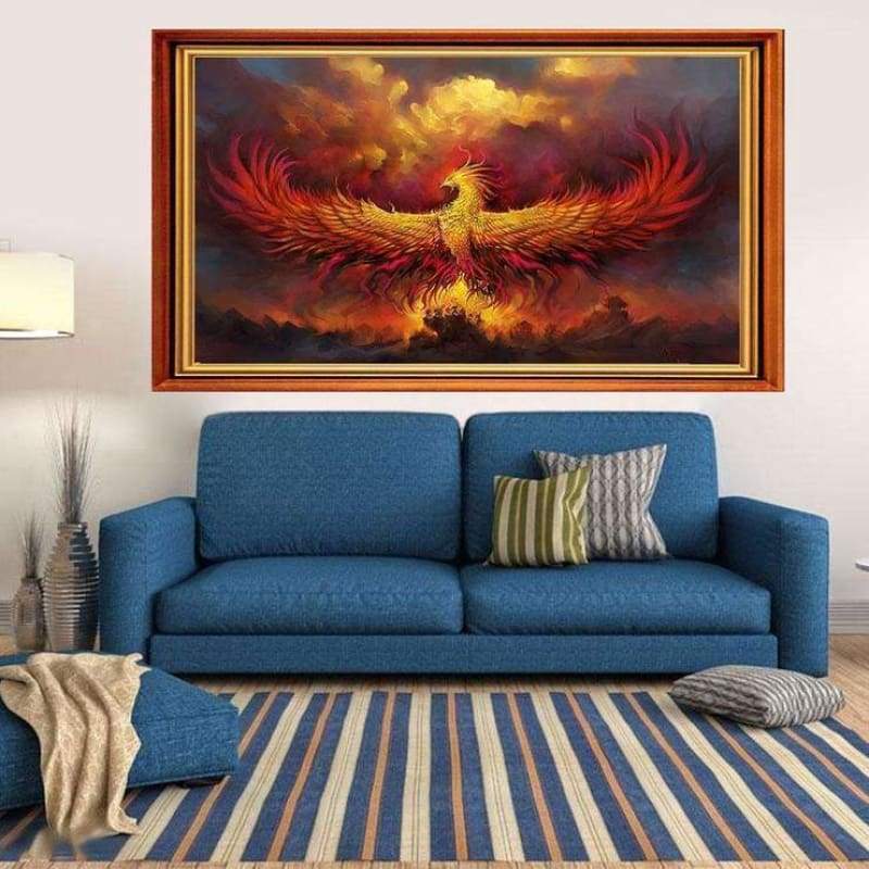 New Phoenix 5d Diy Cross Stitch Diamond Painting Kits QB6459