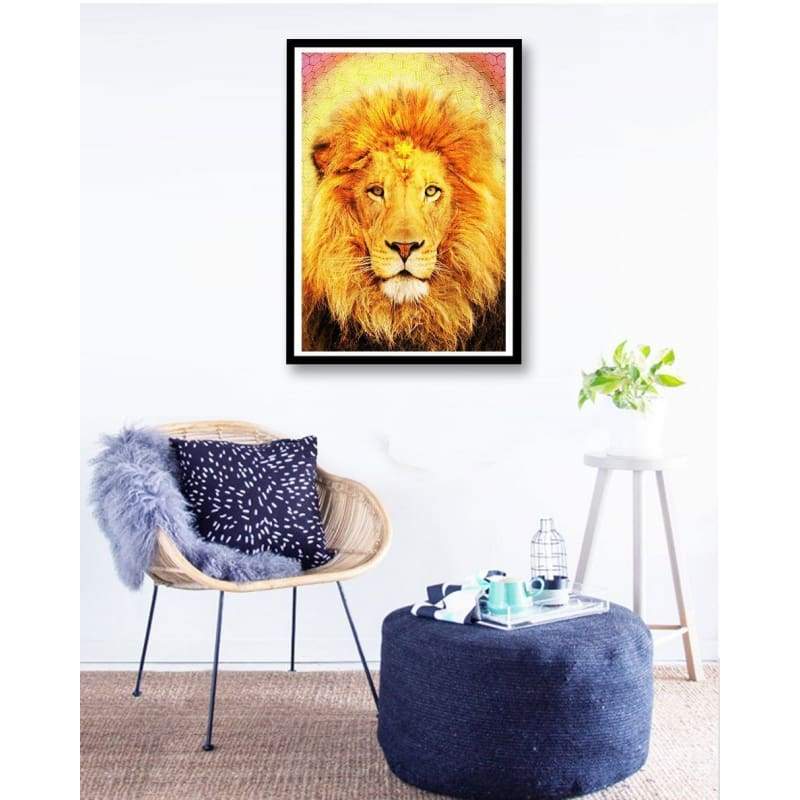 Special Animal Lions Portrait 5d Diy Diamond Painting Kits VM7796