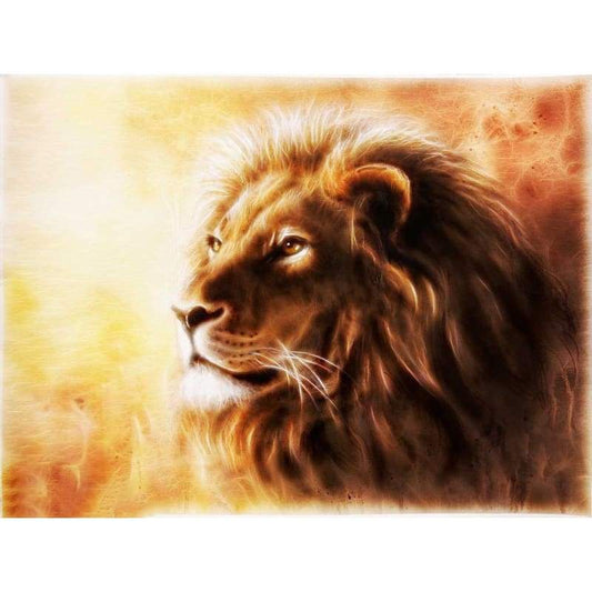 5D DIY Diamond Painting Peaceful Lion Embroidery Cross Stitch Mosaic Art