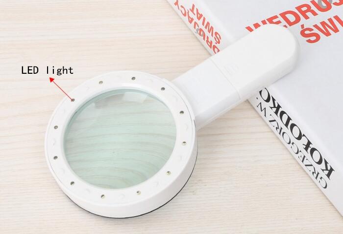 Handheld Magnifying Glass LED Lights