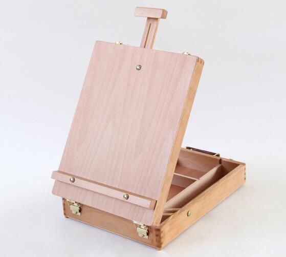 Wooden Desktop Easel & Storage Box