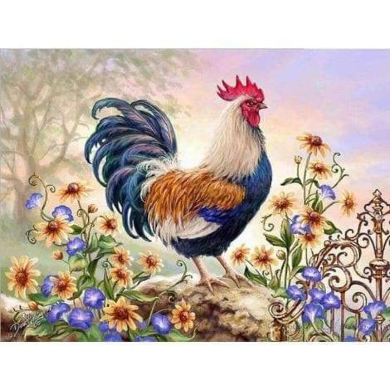 Animals Cock Diy Paint By Numbers Kits PBN91524 – Craft Painting