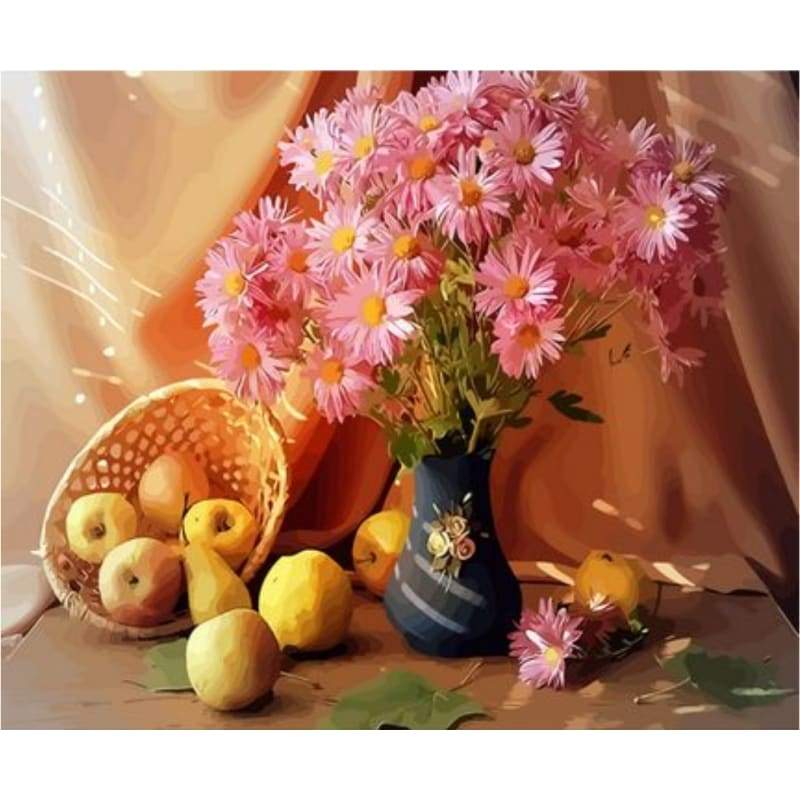 Chrysanthemum Diy Paint By Numbers Kits ZXQ3644 - NEEDLEWORK KITS