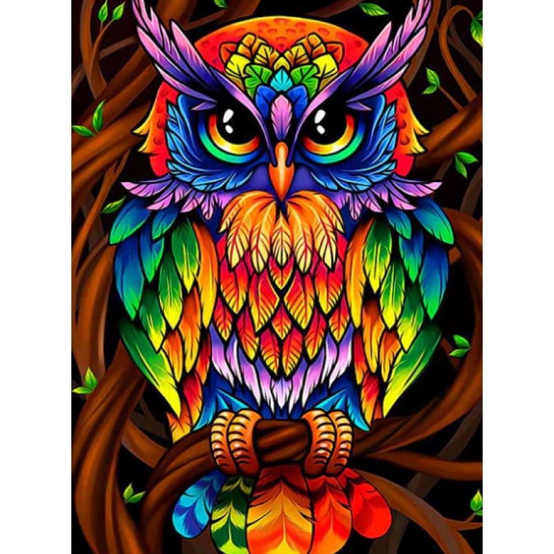 Colourful Owl - NEEDLEWORK KITS