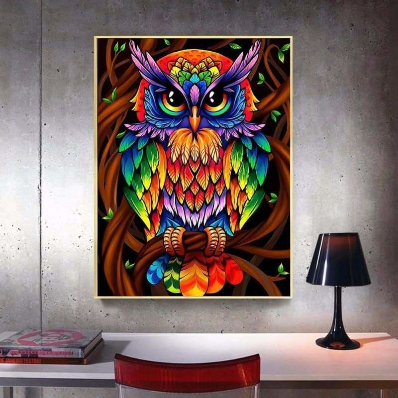 Colourful Owl - NEEDLEWORK KITS