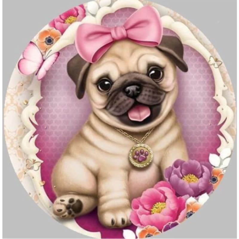 Cute Pug - NEEDLEWORK KITS