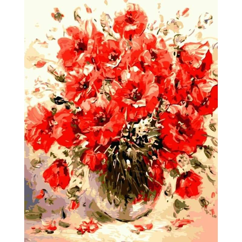 Flower Diy Paint By Numbers Kits WM-1095 ZXQ1550 - NEEDLEWORK KITS