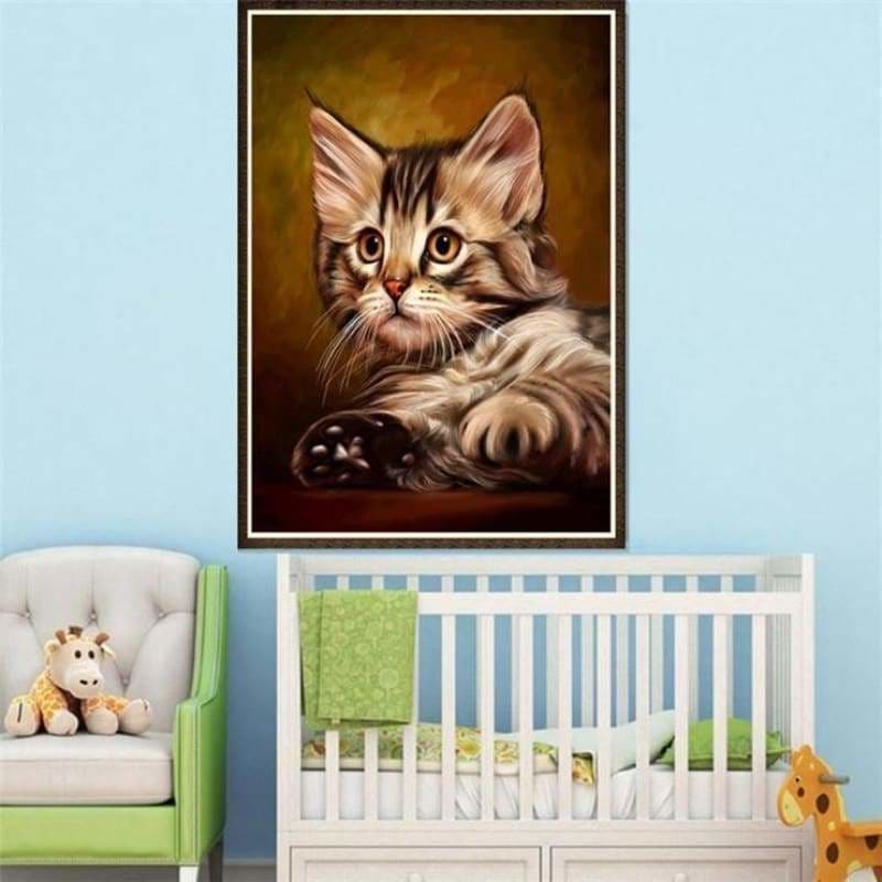 Full Drill - 5D Diamond Painting Kits Cute Cat - 4