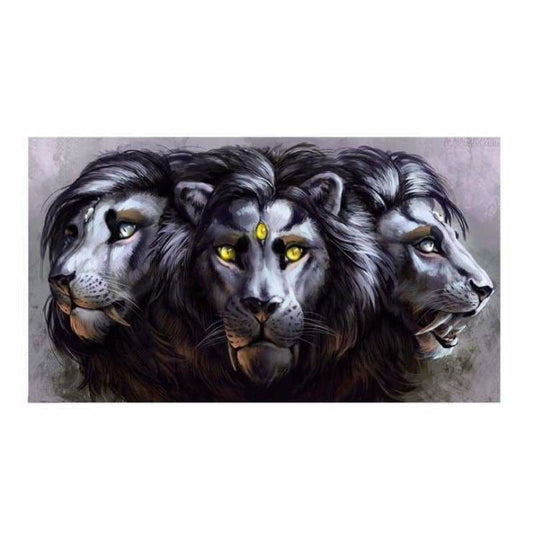 Full Drill - 5D DIY Diamond Painting Kits Cartoon Cool Lion 