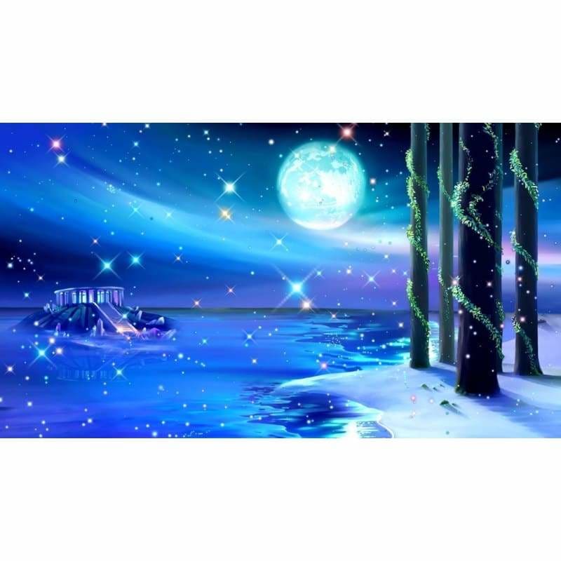 Full Drill - 5D DIY Diamond Painting Kits Dream Moon Star 