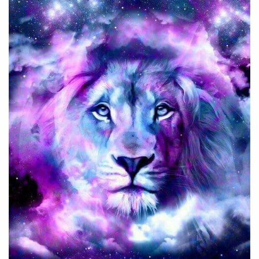 Full Drill - 5D DIY Diamond Painting Kits Dream Nebula Lion 