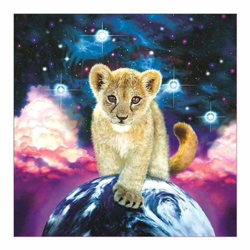 Full Drill - 5D DIY Diamond Painting Kits Fantasy Cute Lion 