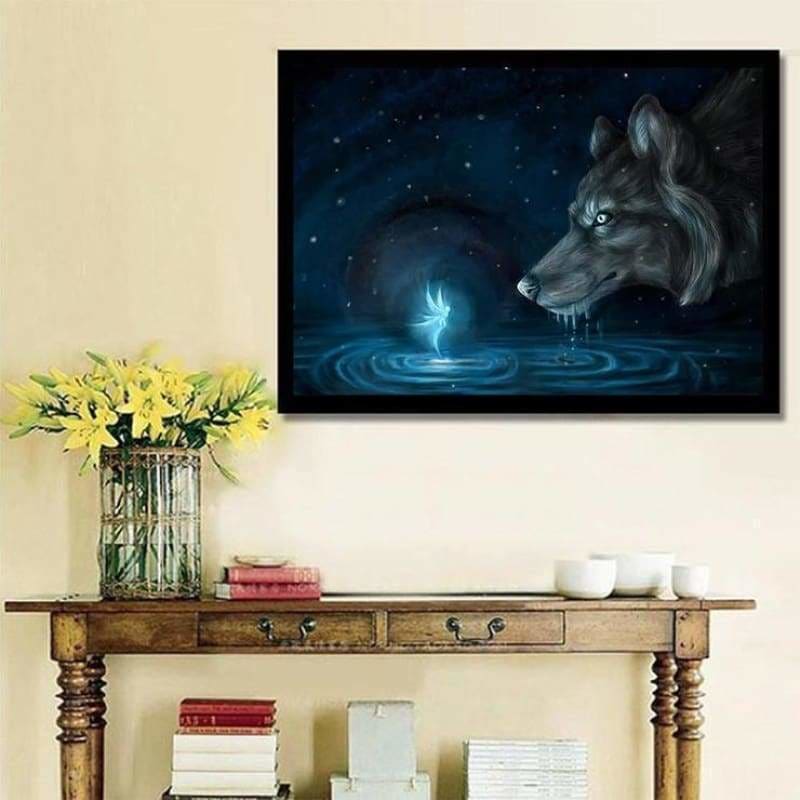 Full Drill - 5D DIY Diamond Painting Kits Fantasy Dream Wolf