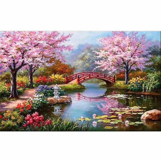 Full Drill - 5D DIY Diamond Painting Kits Spring Landscape 