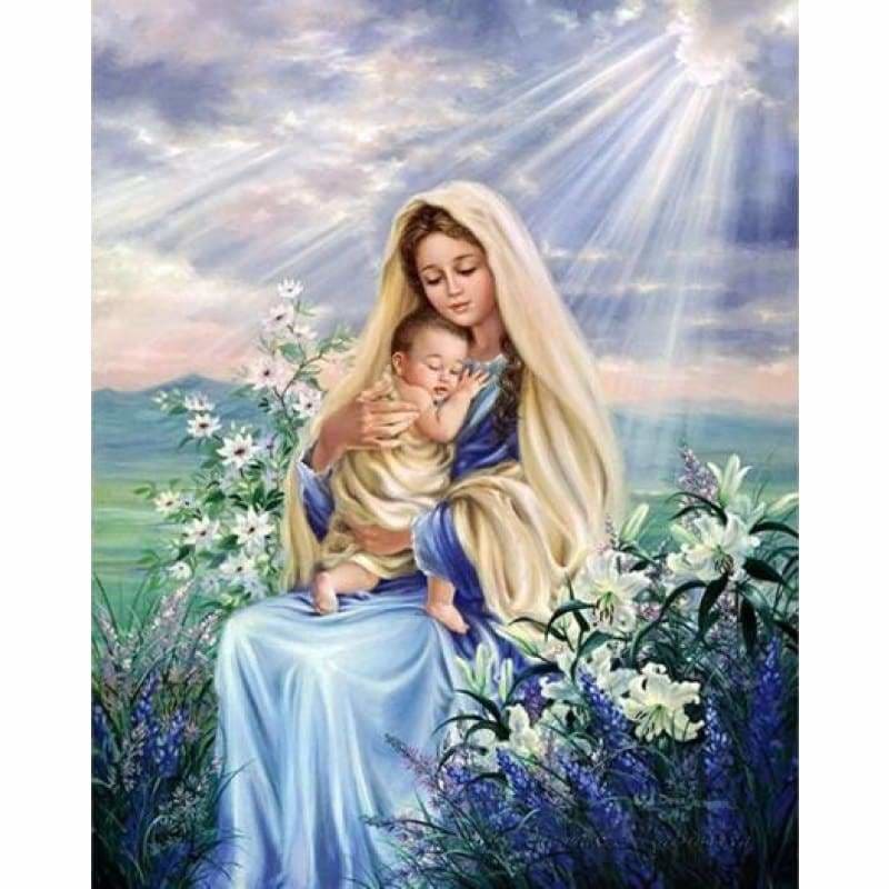 Full Drill - 5D DIY Diamond Painting Kits Virgin Mary Religious - NEEDLEWORK KITS