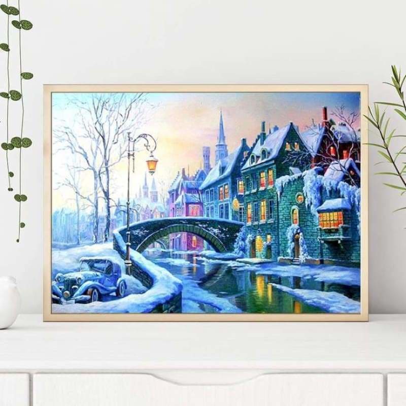 Full Drill - 5D DIY Diamond Painting Kits Winter Landscape 