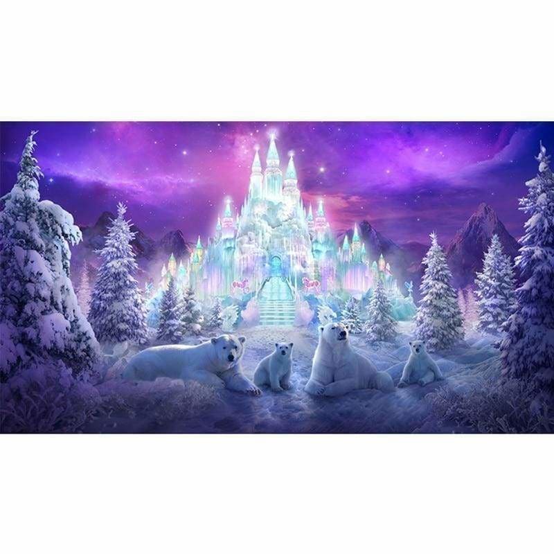 Full Drill - 5D DIY Diamond Painting Kits Winter Snow Castle