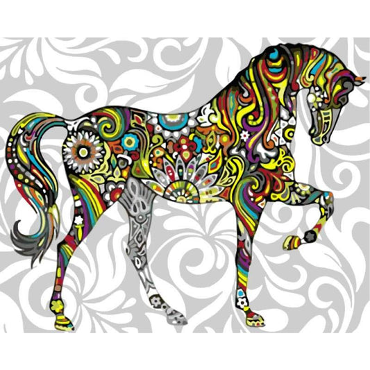 Horse Diy Paint By Numbers Kits WM-1585 - NEEDLEWORK KITS