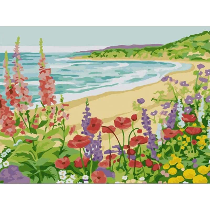 Landscape Seaside Beach Summer DIY Paint By Numbers Kits 