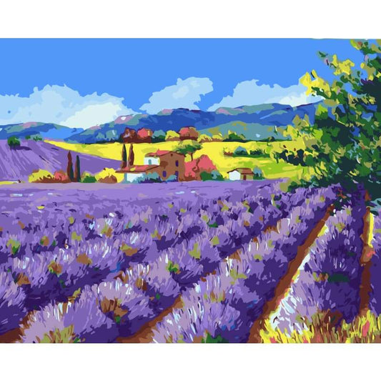 Lavender Diy Paint By Numbers Kits WM-725 - NEEDLEWORK KITS