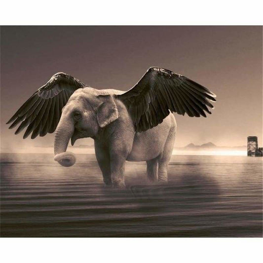 New Dream Fly Elephant Full Drill - 5D Diy Diamond Painting 