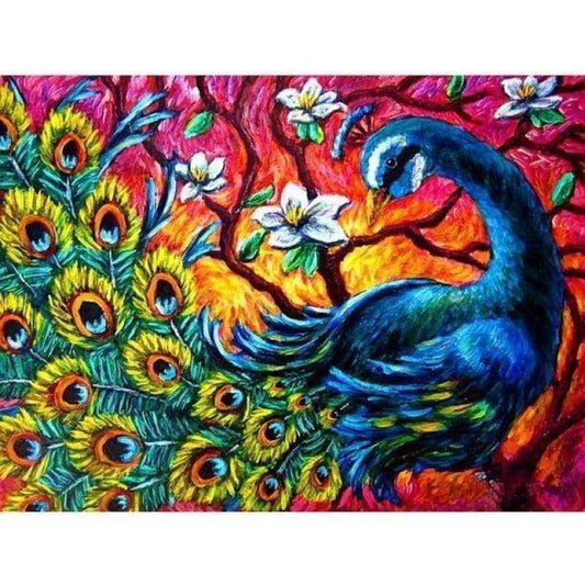 Peacock Diy Paint By Numbers Kits PBN96029 - NEEDLEWORK KITS