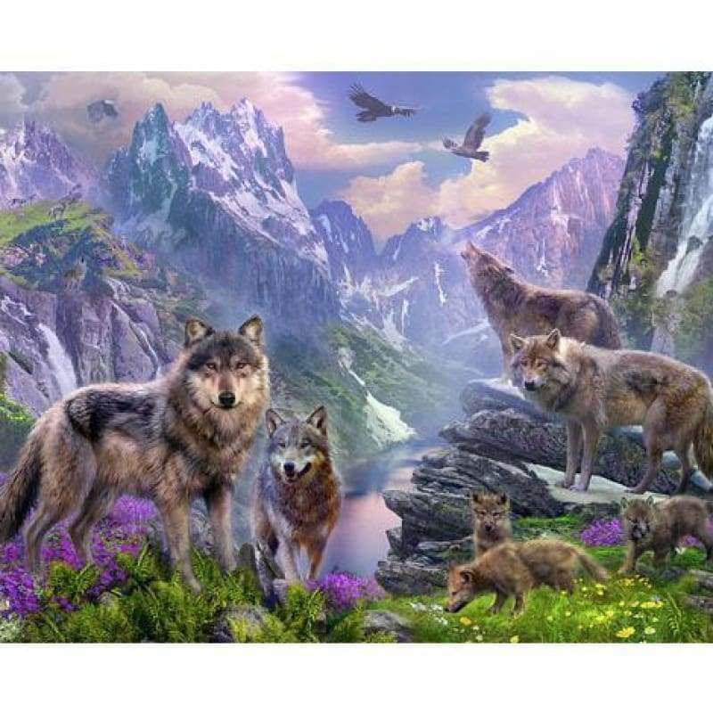 Wolf Diy Paint By Numbers Kits VM90224 - NEEDLEWORK KITS